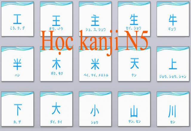 Luyện thi JLPT hiệu quả với tổng hợp Kanji N5